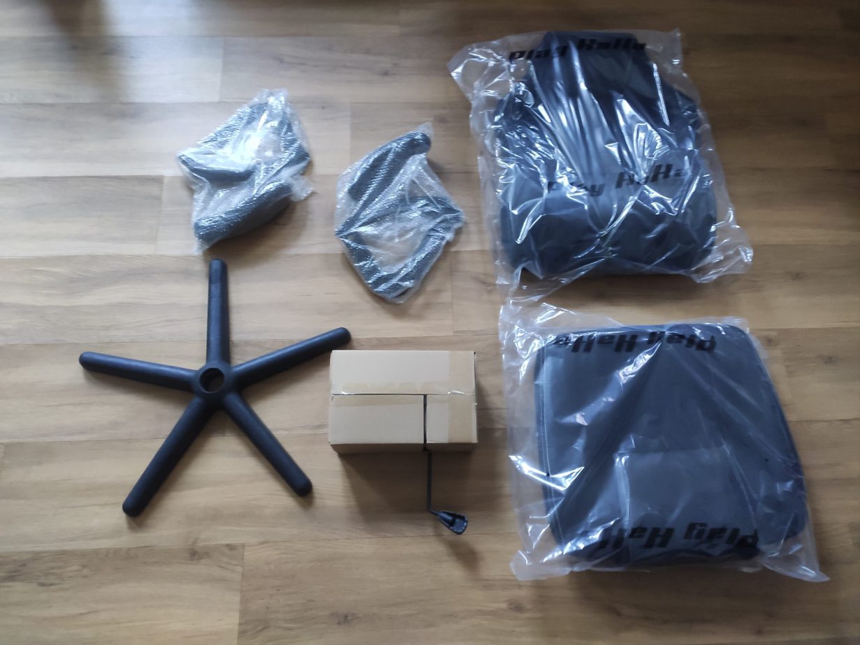 fauteuil bureau play haha ensemble des elements de montage