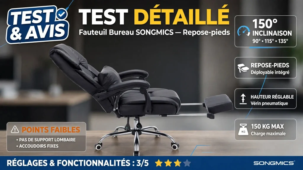 les caractéristiques que doit avoir un bon fauteuil de bureau