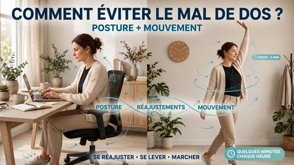comment éviter les mal de dos au bureau 