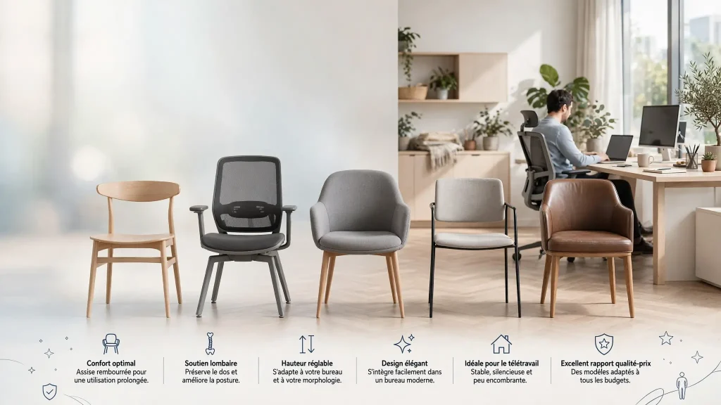 chaises sans roulettes office depot 