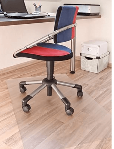 Tapis De Protection Transparent Pour Chaise De Bureau - 50x130 Cm, épaisseur 1 Mm - Antidérapant, Protège Les Sols Durs