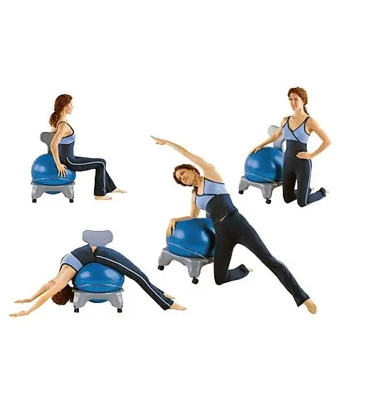 chaise avec ballon stabilisé