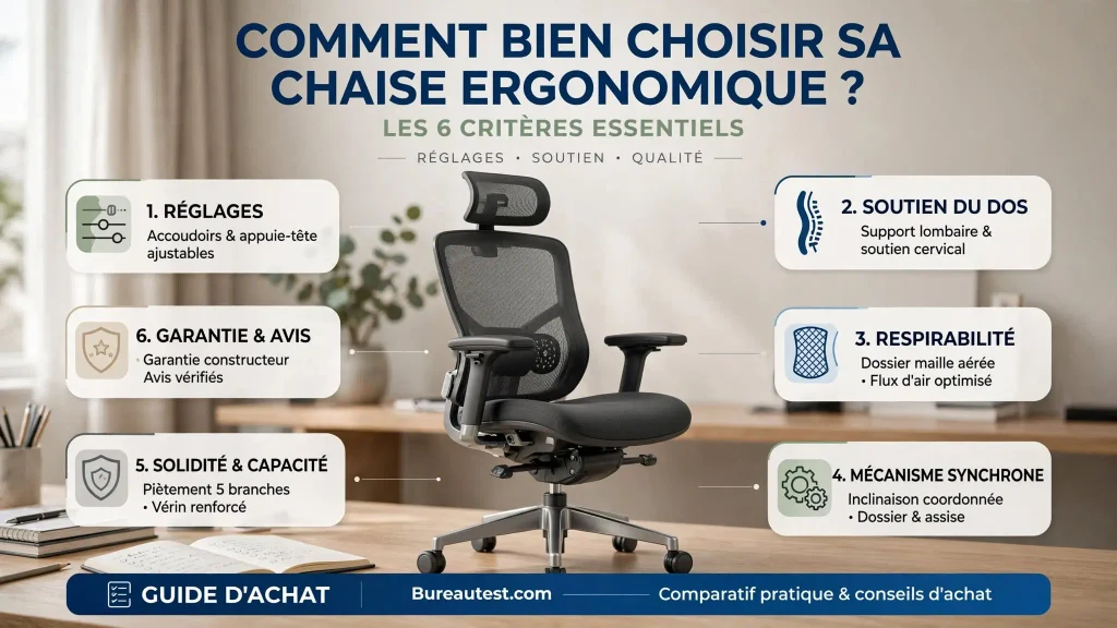 guide d'achat technique ultra complet pour comparer les chaises de bureaux 