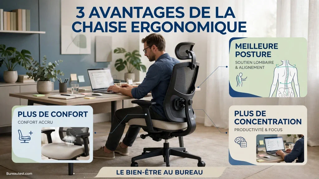 quels sont les points essentiel  d'une chaise ergonomique