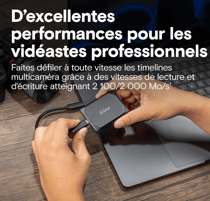 1To Disque SSD Externe Portable
