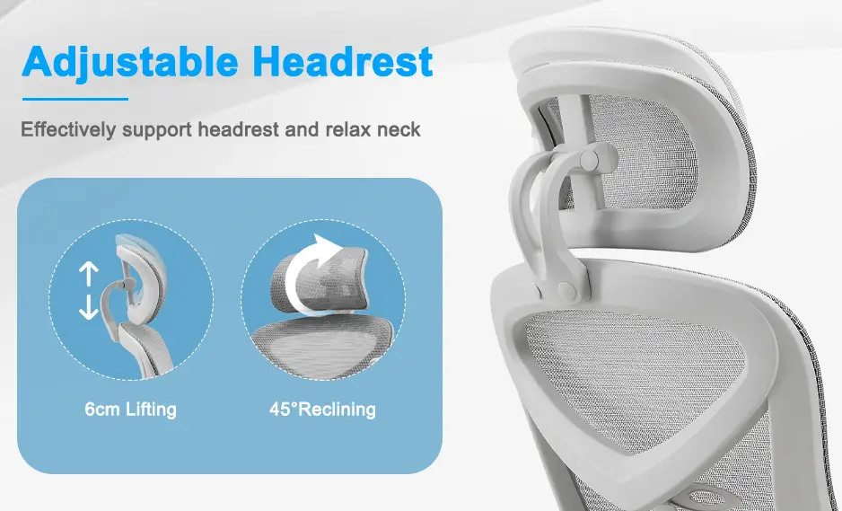 chaise de bureau avec repose tete ajustable