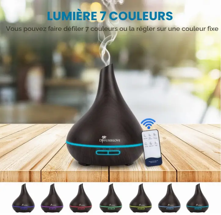 idee a offrir Diffuseur Huiles Essentielles Electrique Aromathérapie Humidificateur Vaporisateur
