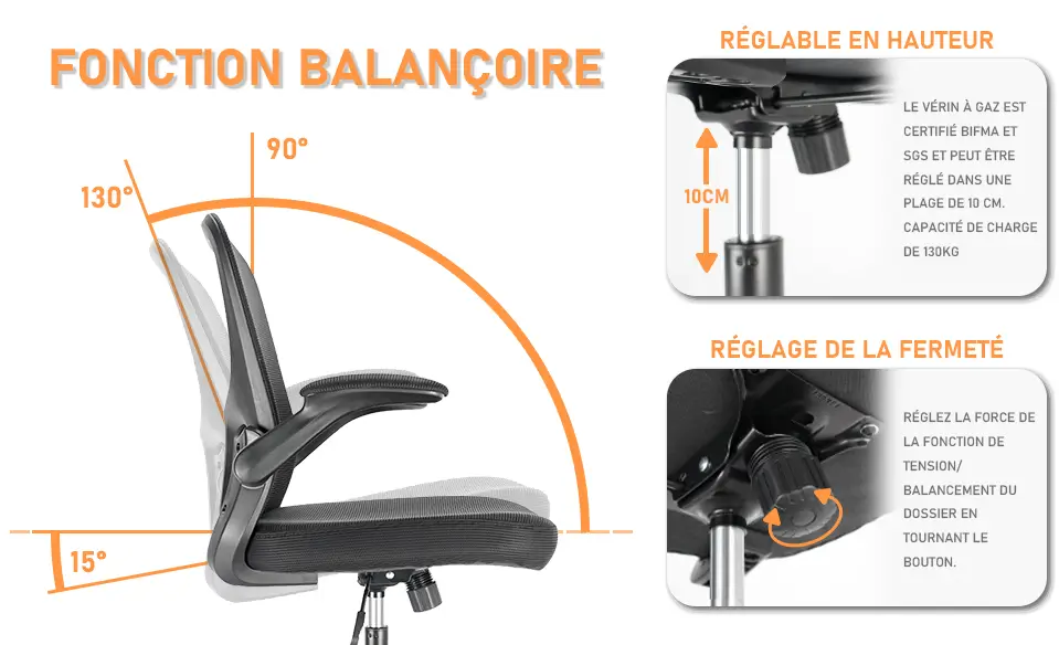 fauteuil de bureau durrafy au meilleur prix