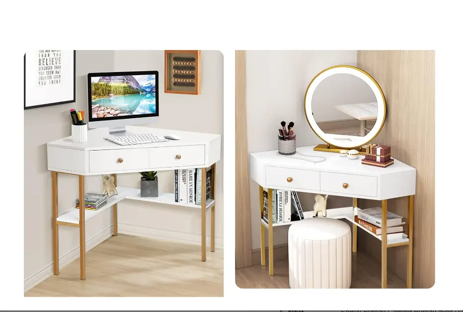 meilleur bureau d angle design blanc