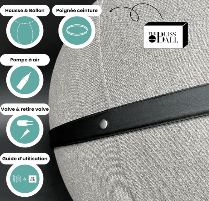 Bliss Ball Siège Ballon - Ballon Ergonomique tele travail