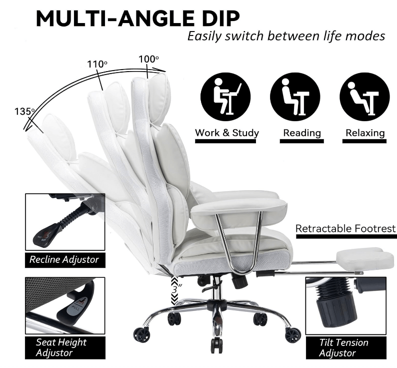 Chaise Bureau Ergonomique Usage Intensif