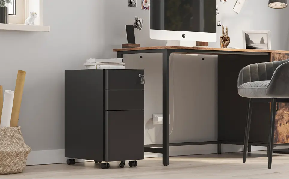 armoire rangement sous le bureau