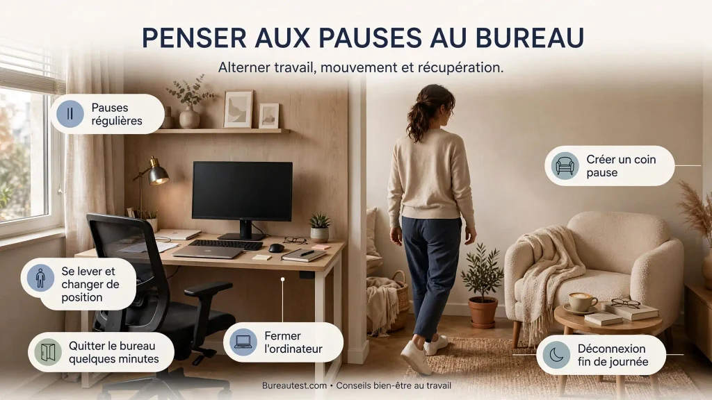 comment bien organiser de pause au travail pour etres efficace