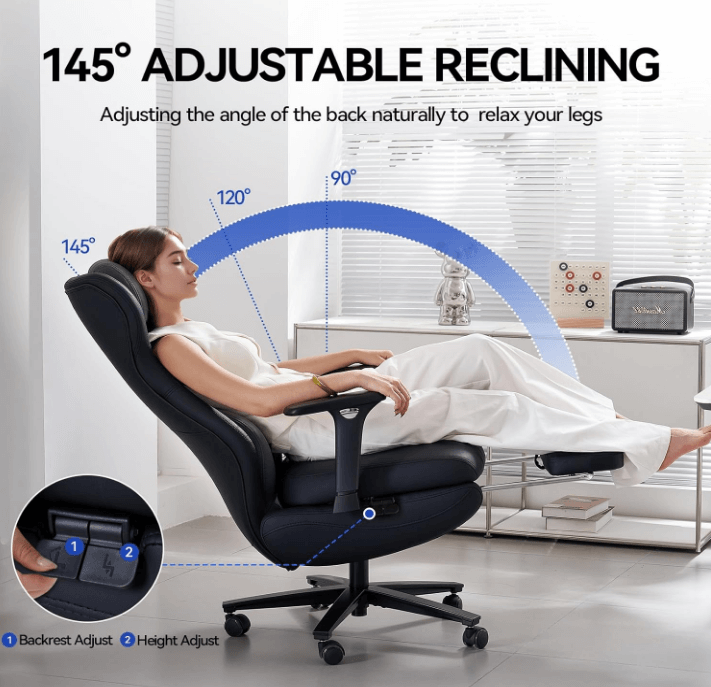 fauteuil bureau inclinable facilement