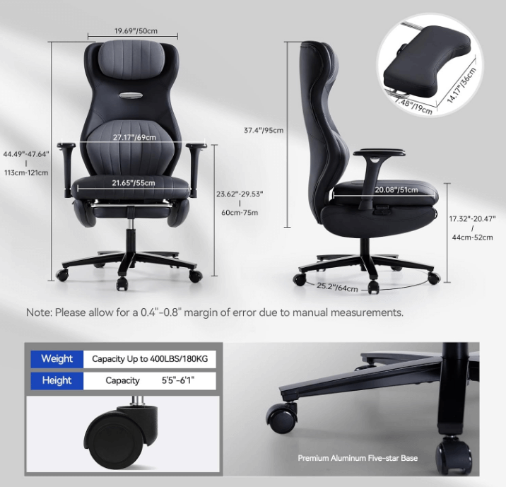 fauteuil de bureau confortable comparaison