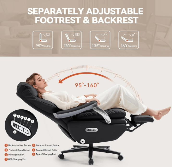 fauteuil inclinable tre confortable pour bureau