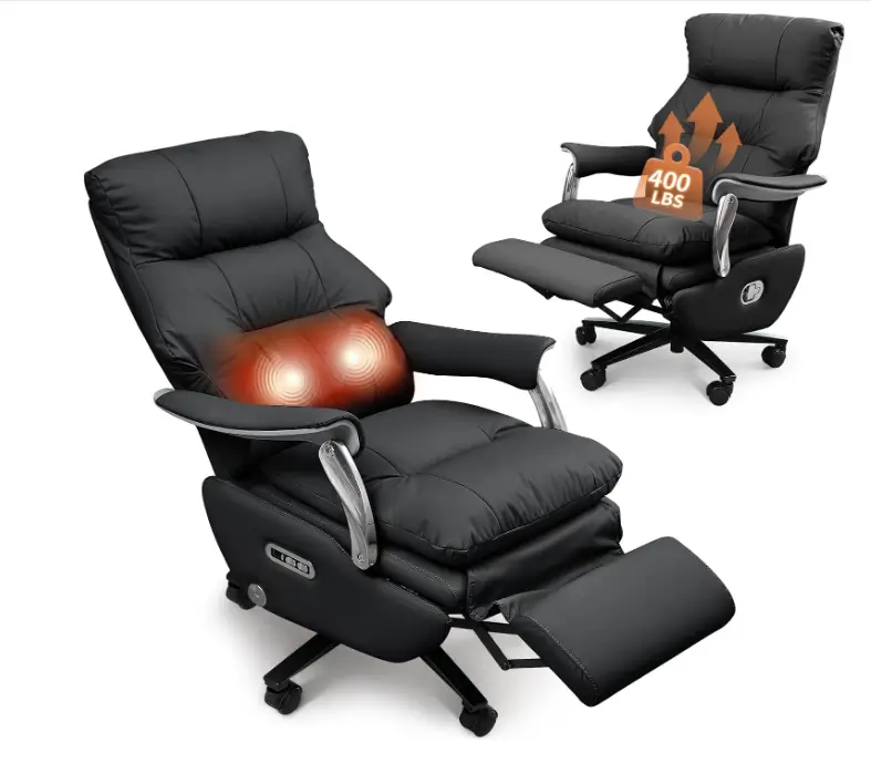 meilleur siège ergonomique  de bureau électrique & repose pied relaxant