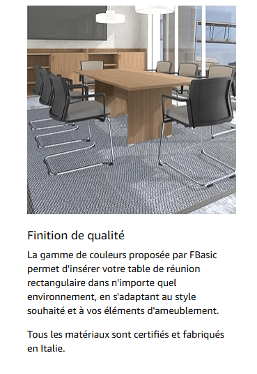 tables conference pour bureau