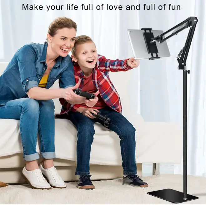 support tablette & telephonne sur pied