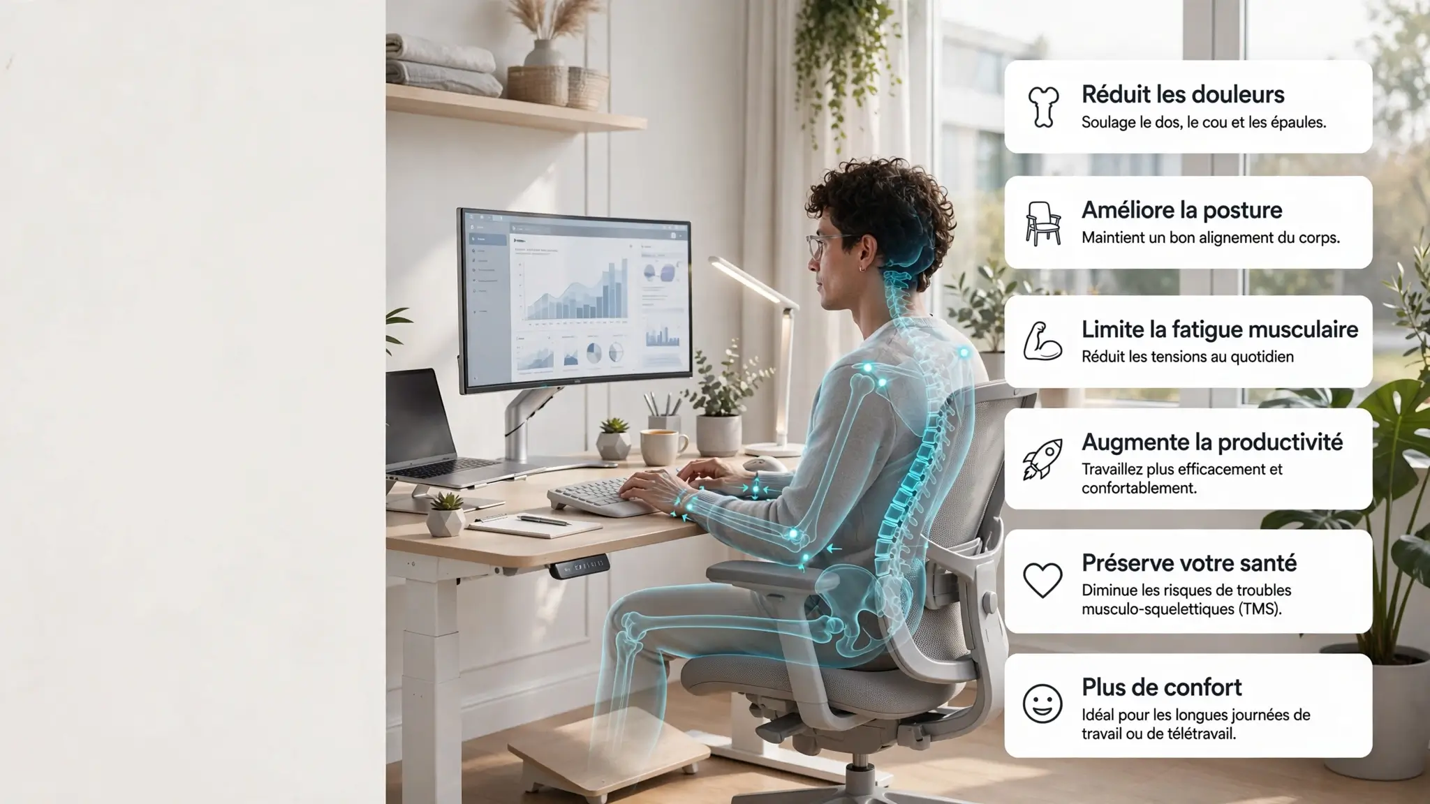 le meilleur choix ergonomique au bureau