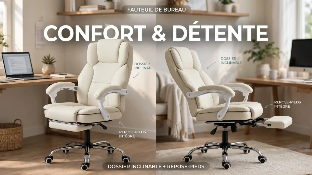 chaise de bureau confort & détente